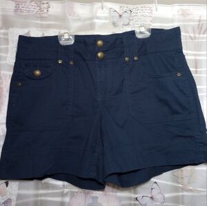 Dress Barn Navy Shorts Size 12